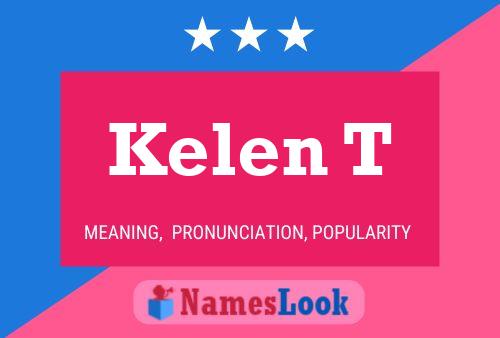 Kelen T Name Poster