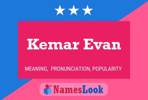 Kemar Evan Name Poster