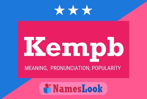 Kempb Name Poster