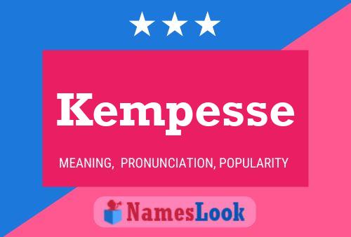 Kempesse Name Poster