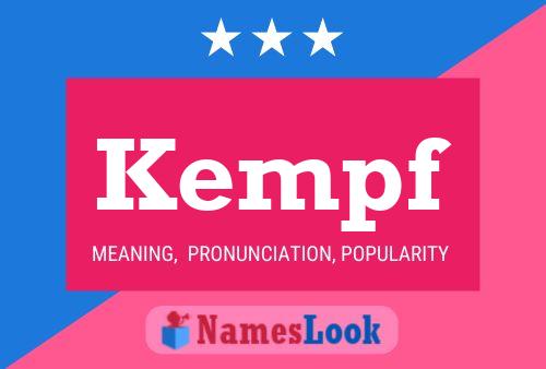 Kempf Name Poster