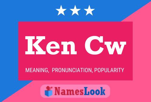 Ken Cw Name Poster