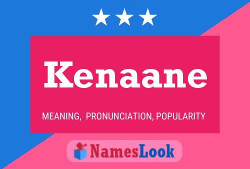 Kenaane Name Poster