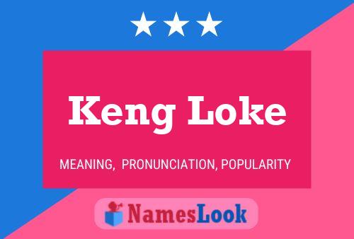 Keng Loke Name Poster