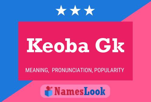 Keoba Gk Name Poster