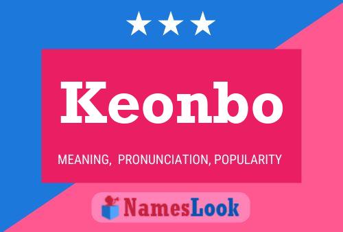 Keonbo Name Poster