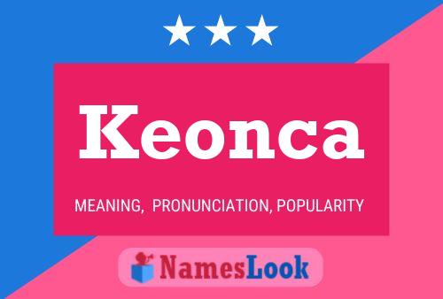 Keonca Name Poster