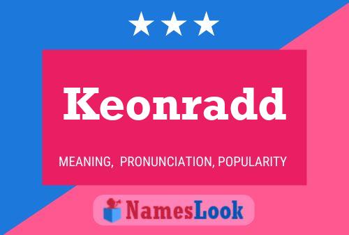 Keonradd Name Poster