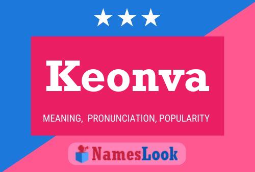 Keonva Name Poster