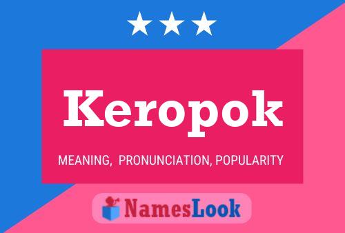 Keropok Name Poster