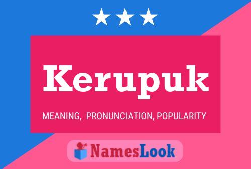 Kerupuk Name Poster