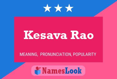 Kesava Rao Name Poster