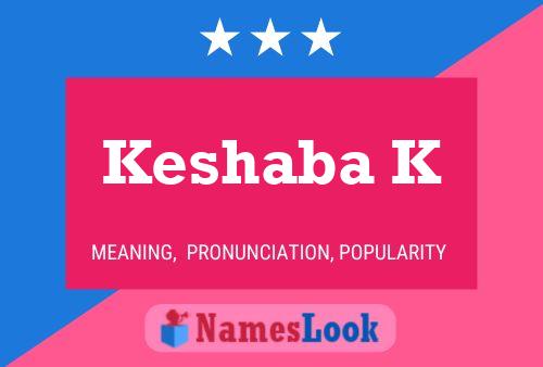 Keshaba K Name Poster