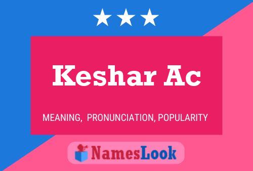 Keshar Ac Name Poster