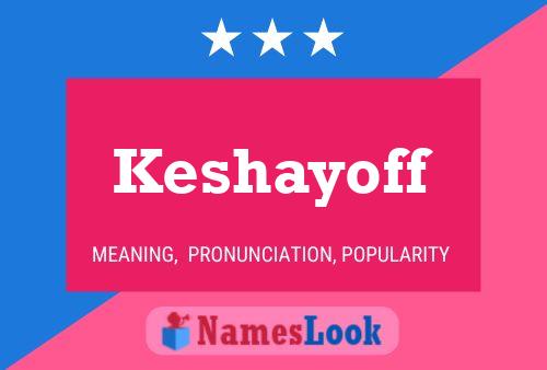 Keshayoff Name Poster