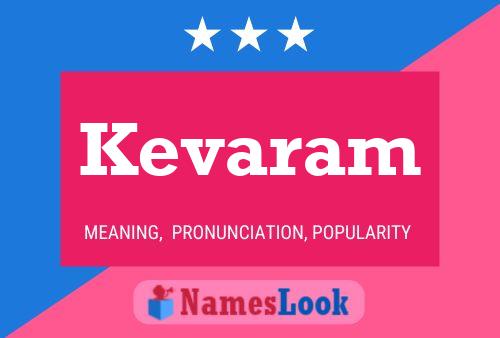 Kevaram Name Poster