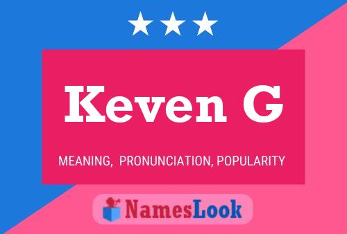 Keven G Name Poster