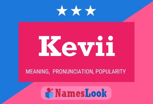 Kevii Name Poster