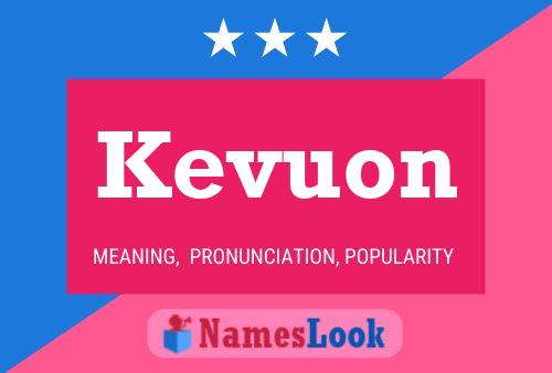 Kevuon Name Poster