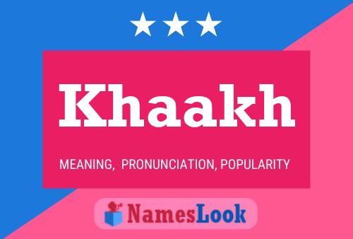 Khaakh Name Poster