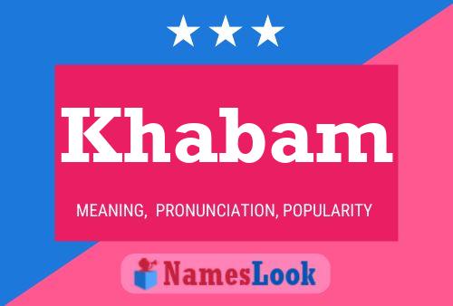 Khabam Name Poster