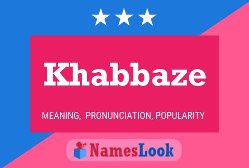 Khabbaze Name Poster