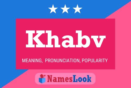 Khabv Name Poster