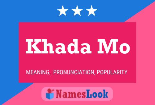 Khada Mo Name Poster