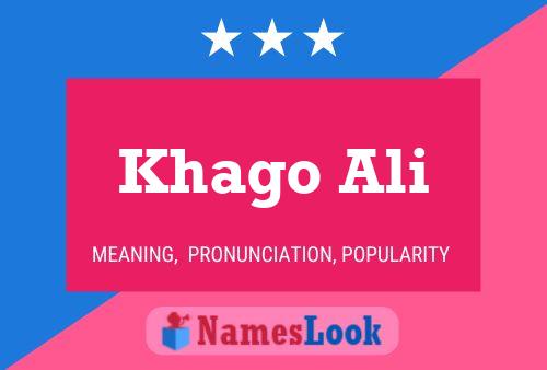 Khago Ali Name Poster