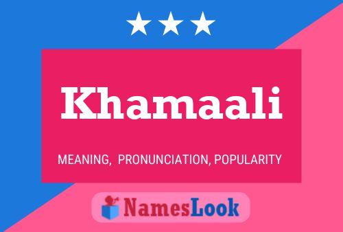 Khamaali Name Poster