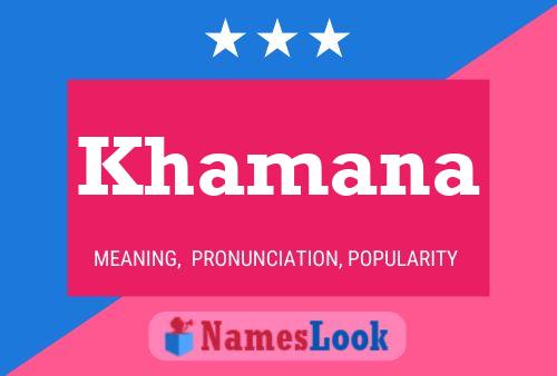 Khamana Name Poster