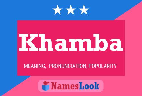 Khamba Name Poster