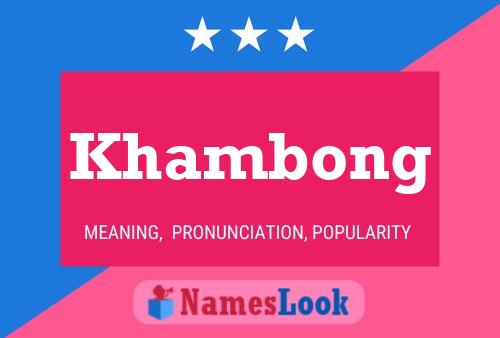 Khambong Name Poster