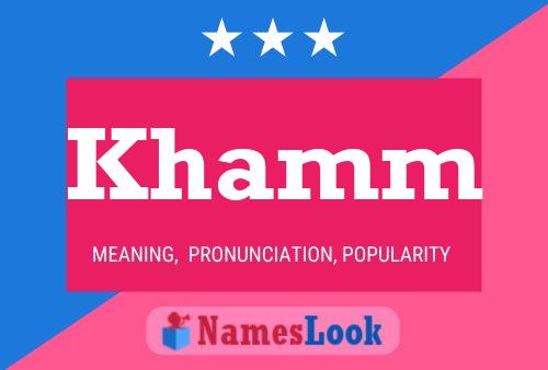 Khamm Name Poster