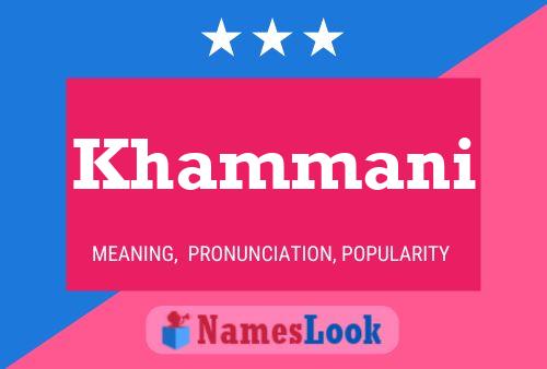 Khammani Name Poster