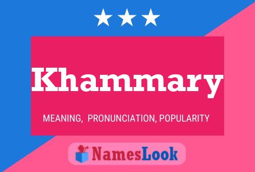 Khammary Name Poster