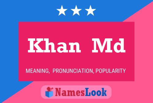 Khan  Md Name Poster