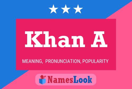 Khan A Name Poster