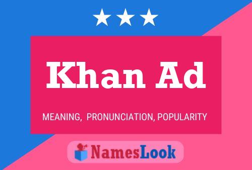 Khan Ad Name Poster