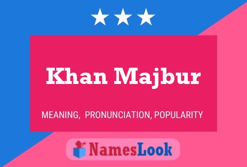 Khan Majbur Name Poster