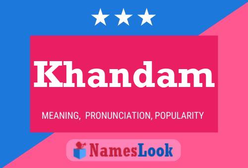 Khandam Name Poster