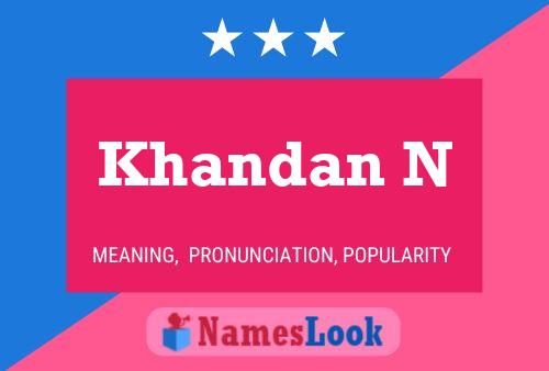 Khandan N Name Poster