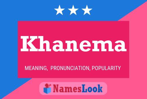 Khanema Name Poster