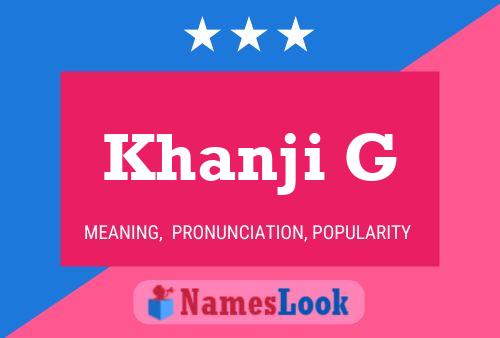 Khanji G Name Poster