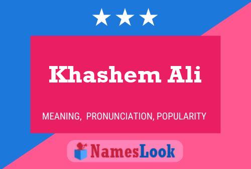 Khashem Ali Name Poster