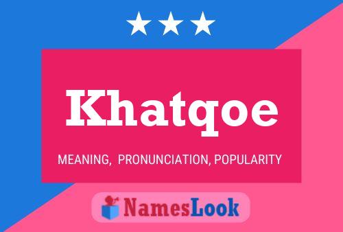 Khatqoe Name Poster