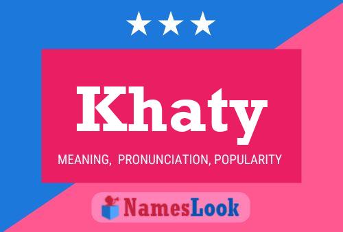 Khaty Name Poster