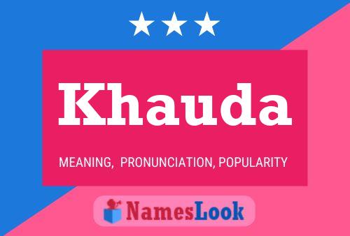 Khauda Name Poster