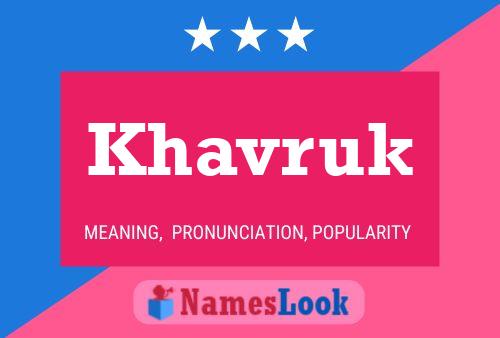 Khavruk Name Poster