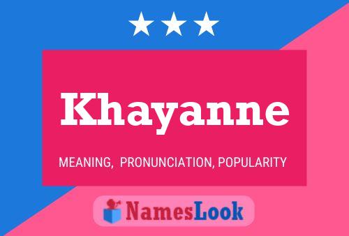 Khayanne Name Poster